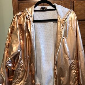 TopShop Metallic Rain Jacket